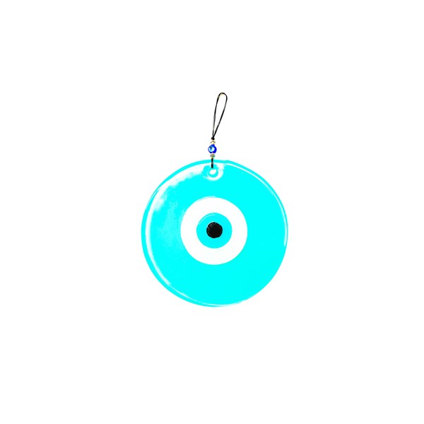 16cm Opaque Fusion Glass Evil Eye Wall Decoration
