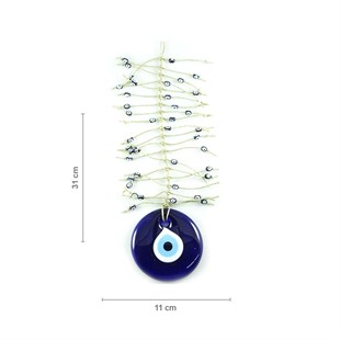 Stringy Evil Eye with 41 Beads