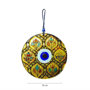 Fusion Gilded Glass Evil Eye with Pattern DSCF160068