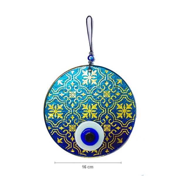 Fusion Gilded Glass Evil Eye with PatternDSCF160064